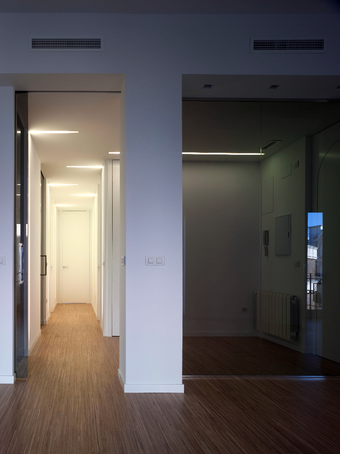 Distribuidor y pasillo