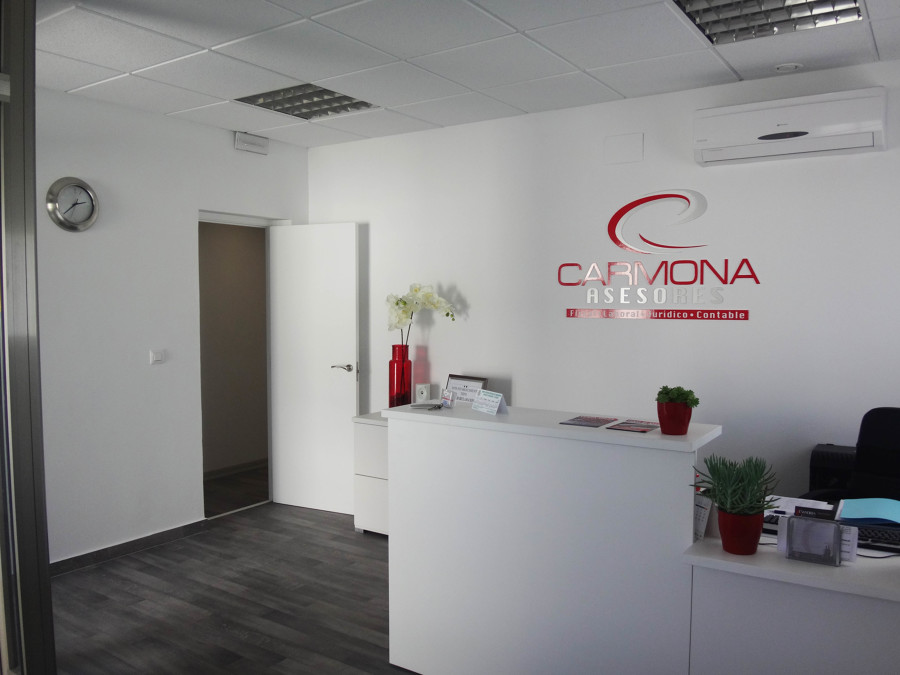 DIVISIÓN DE OFICINAS, TECHO DESMONTABLE Y SUELO