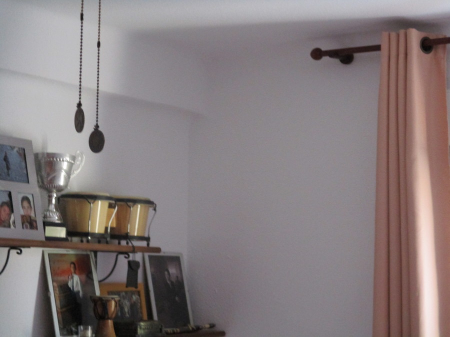 Dormitorio con gotelé