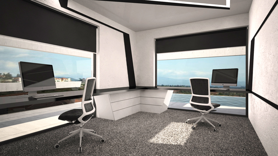 Dormitorio con grandes vistas