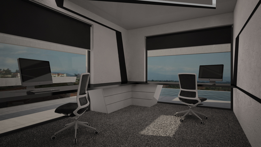 Dormitorio con grandes vistas