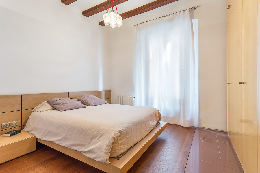 Dormitorio con texturas 