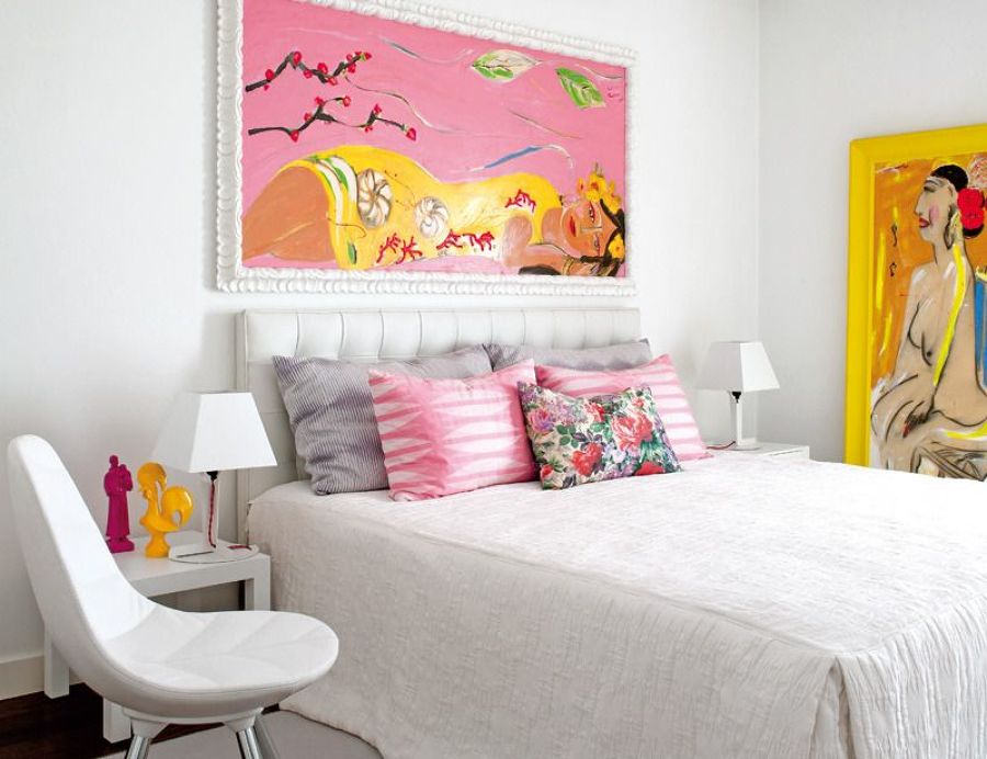 Dormitorio de colores