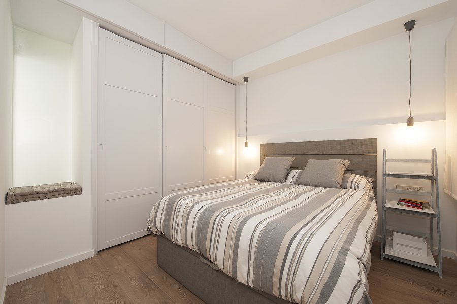 Dormitorio de estilo nórdico