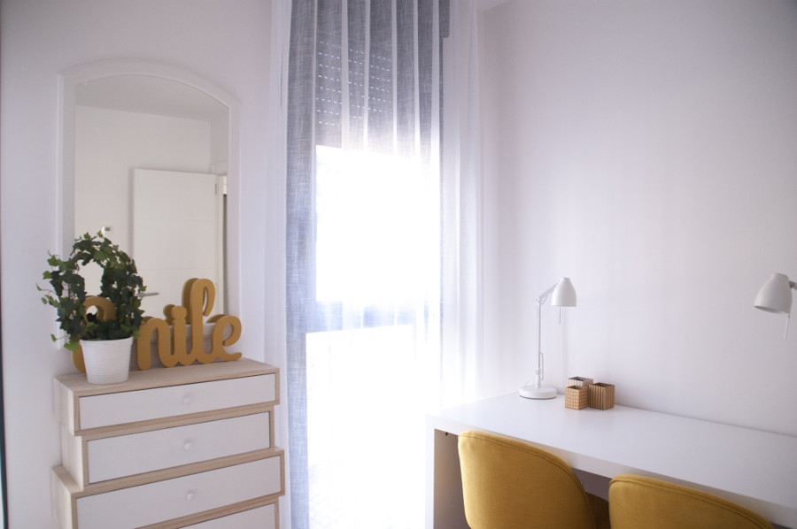 El dormitorio secundario con decoración