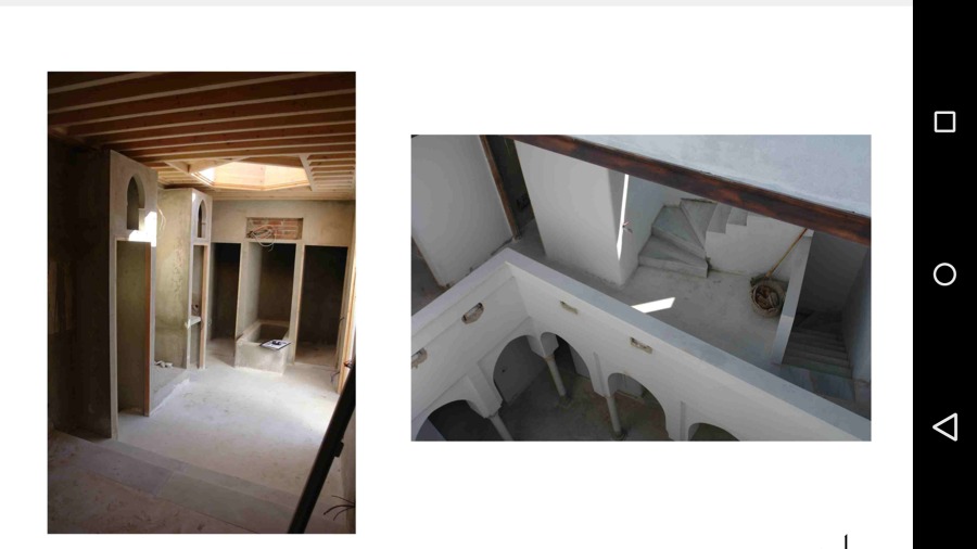 dormitorio en construcción y patio 2