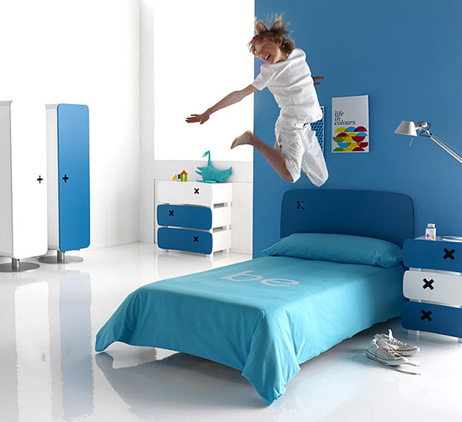 dormitorio infantil azul