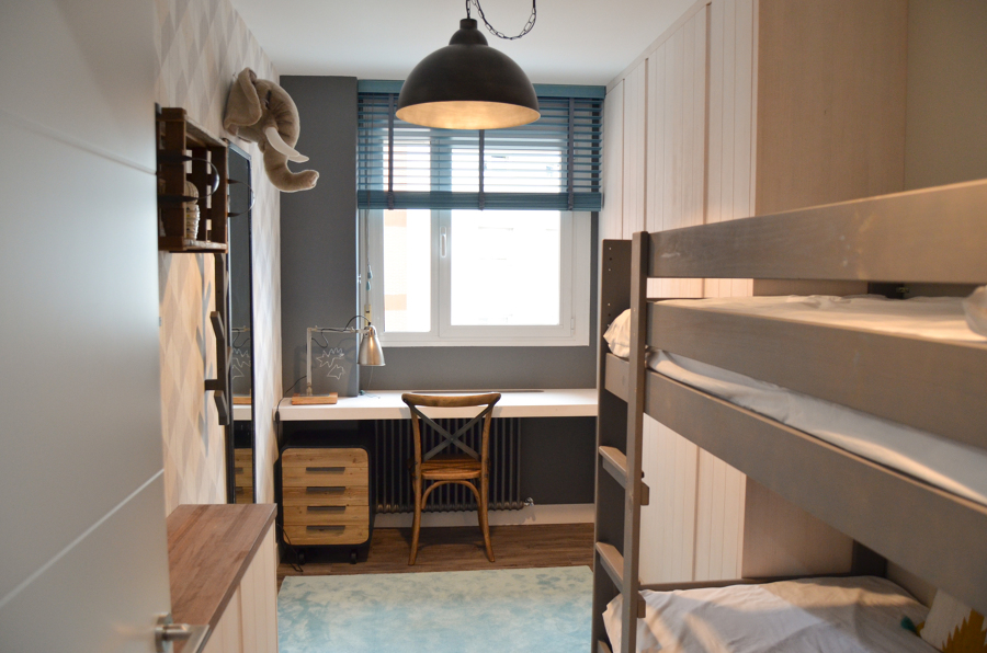 Dormitorio infantil estilo industrial