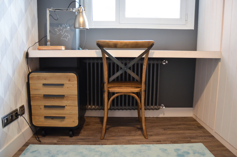 Dormitorio infantil estilo industrial