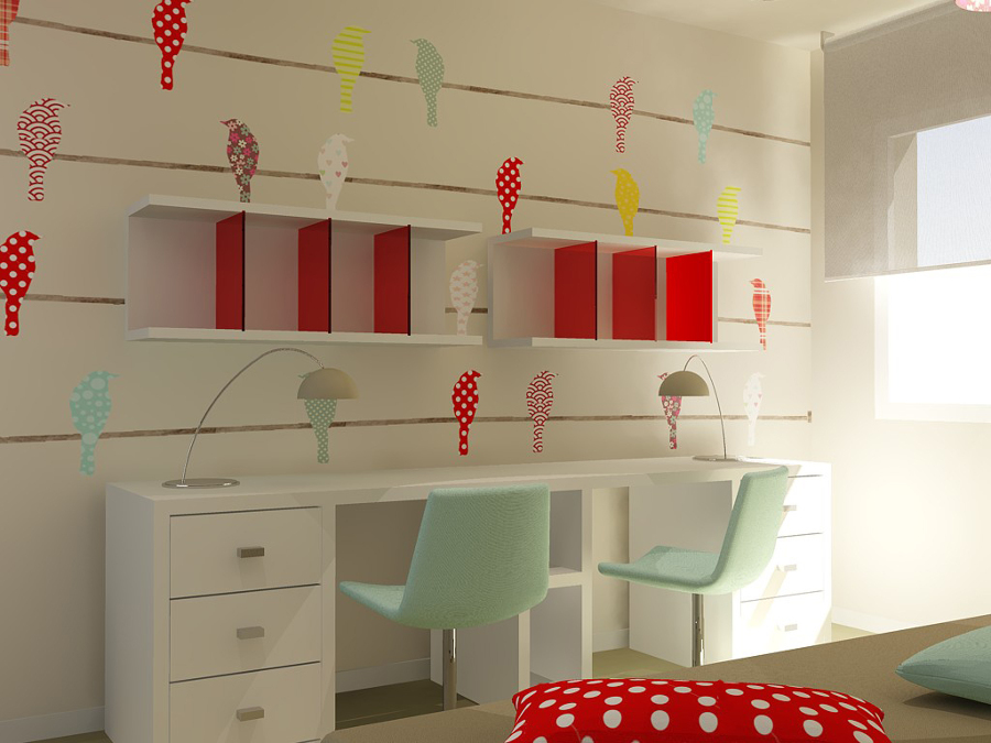 Dormitorio para niñas.