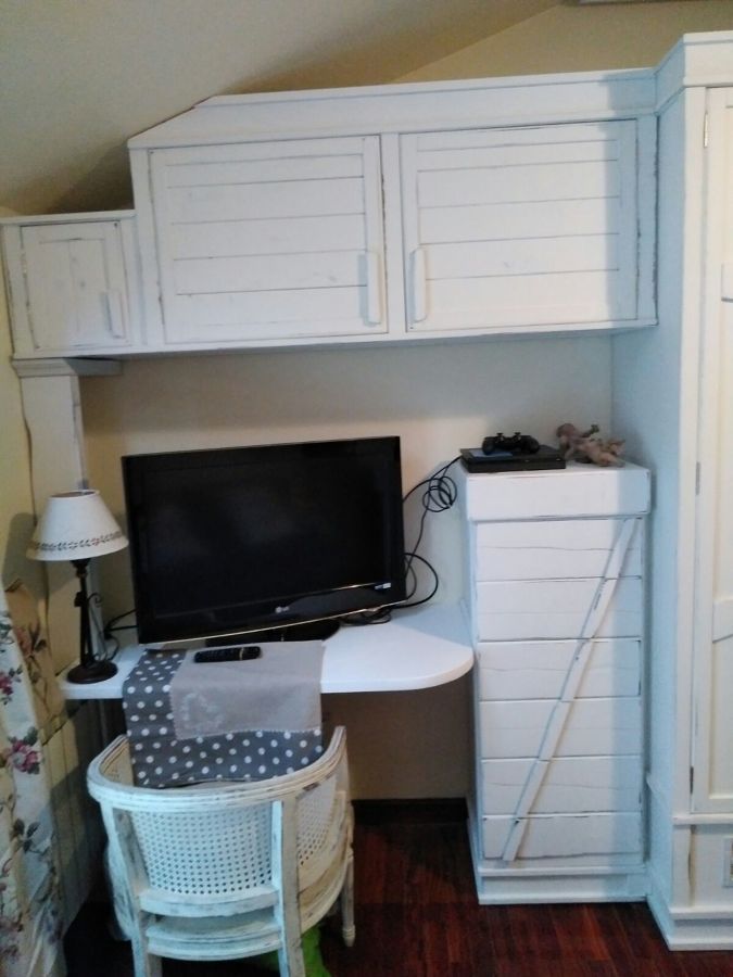 Dormitorio pino soria  Lacado envejecido