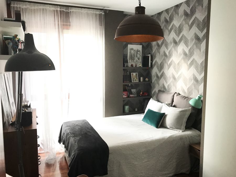 Dormitorio vintage en Bilbao