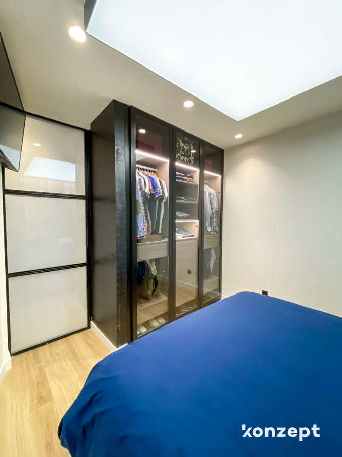 Dormitorio y  armario