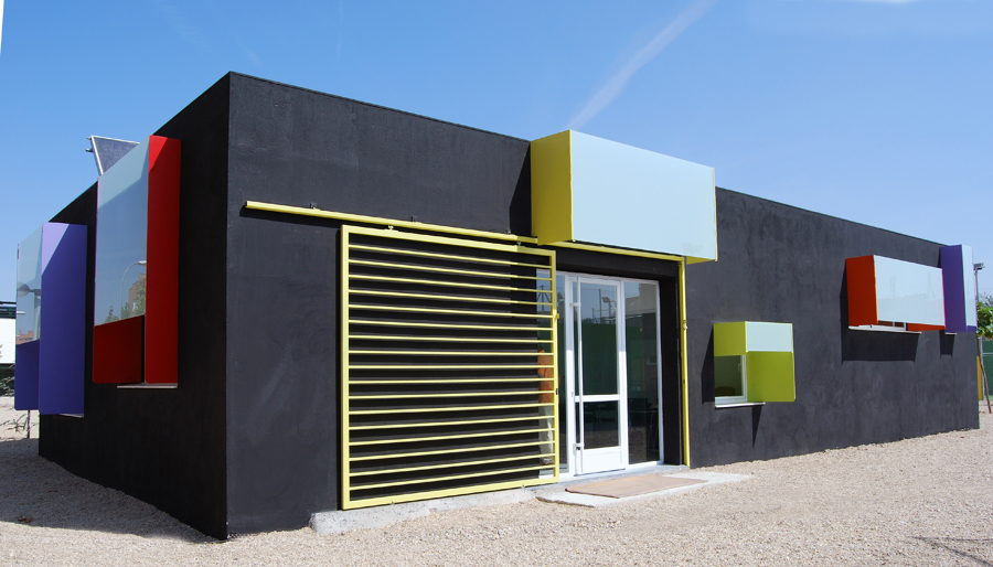 Edificio de vestuarios y recepción