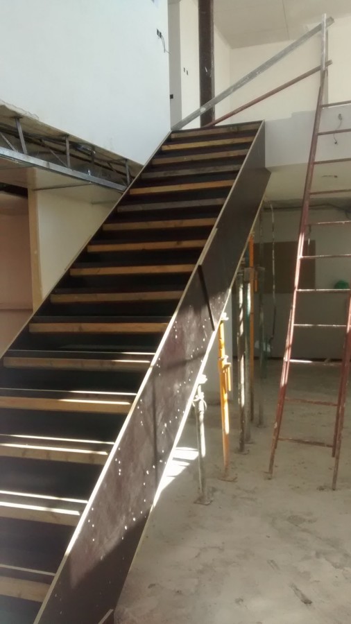 Ejecución de la escalera interior