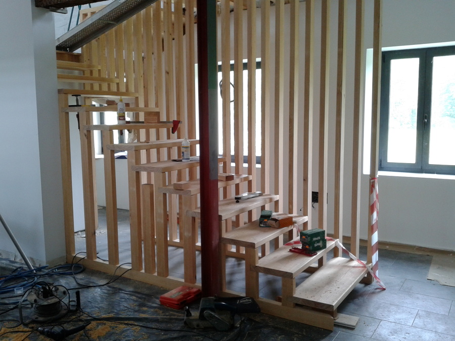 Ejecución de la Escalera sobre celosía