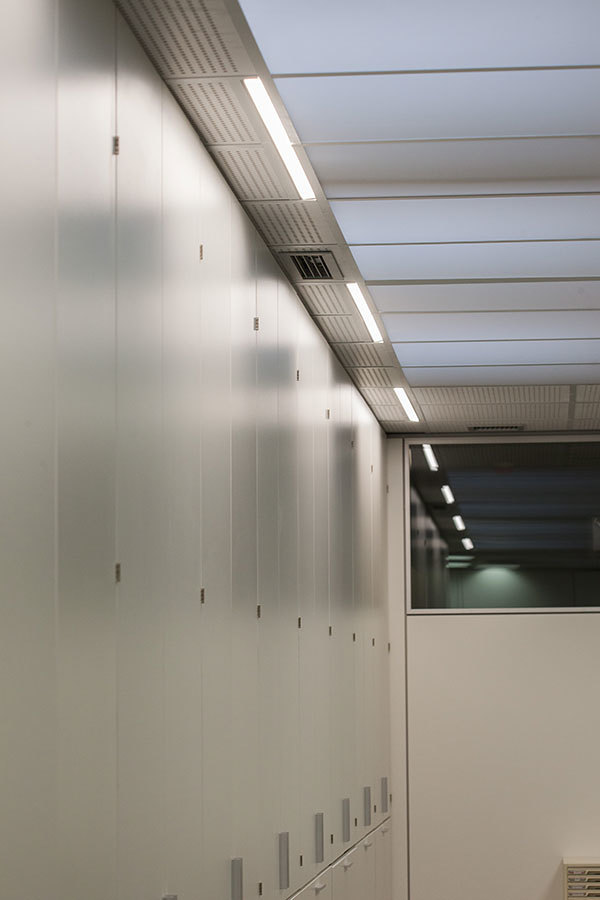 Ejemplo de iluminación de pasillo