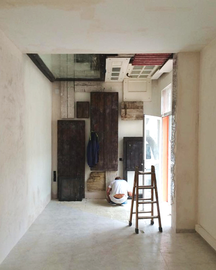 El panel de la entrada