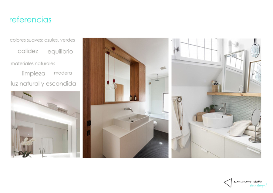 El baño de Estela por emmme studio: Inspiración