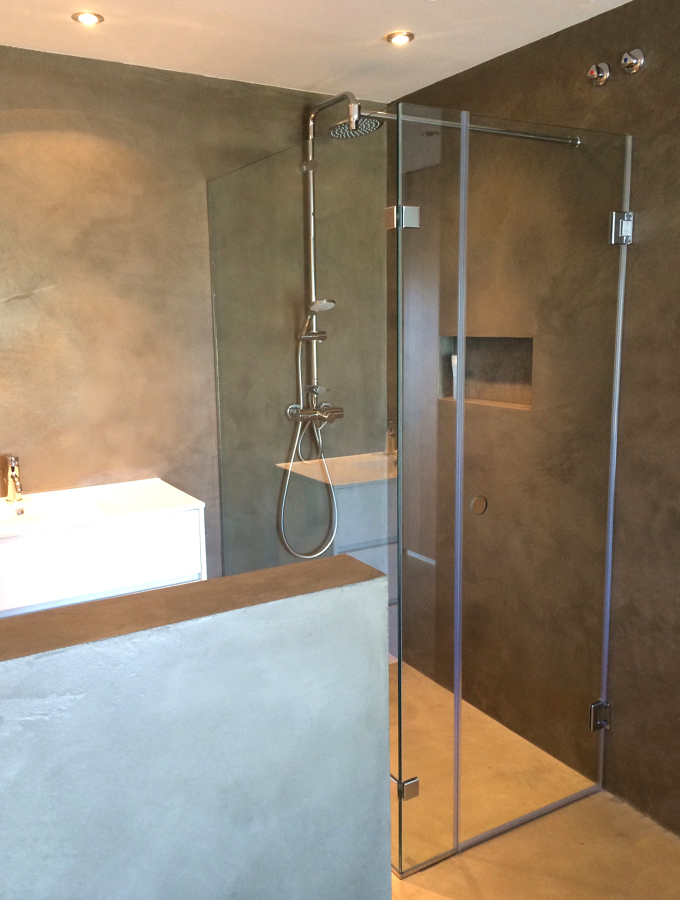 El detalle de la ducha