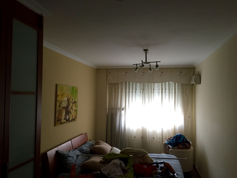 el dormitorio antes de pintar