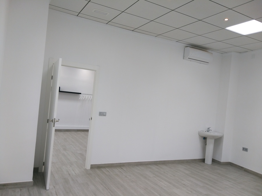 El gabinete de estética, aún sin mobiliario