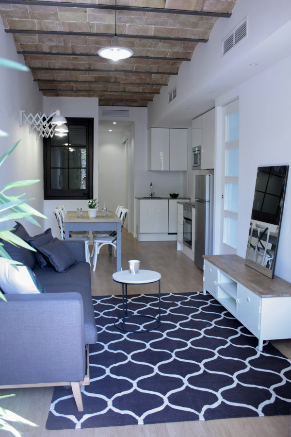 Salón con cocina integrada