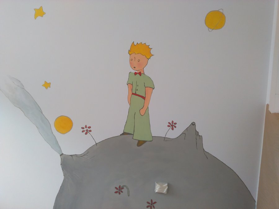 El principito, mural
