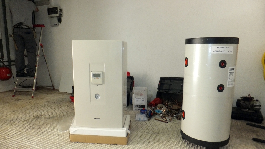 Elementos de la instalación de Aerotermia