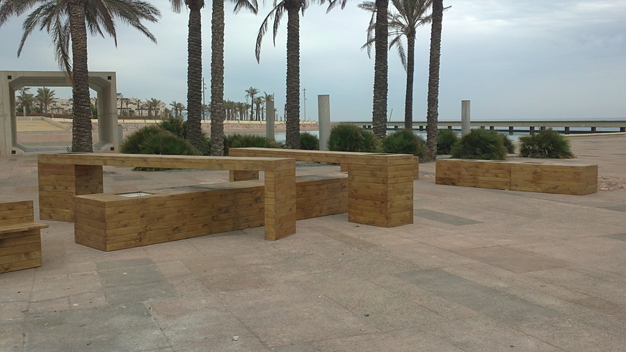 Elementos organizadores de la terraza
