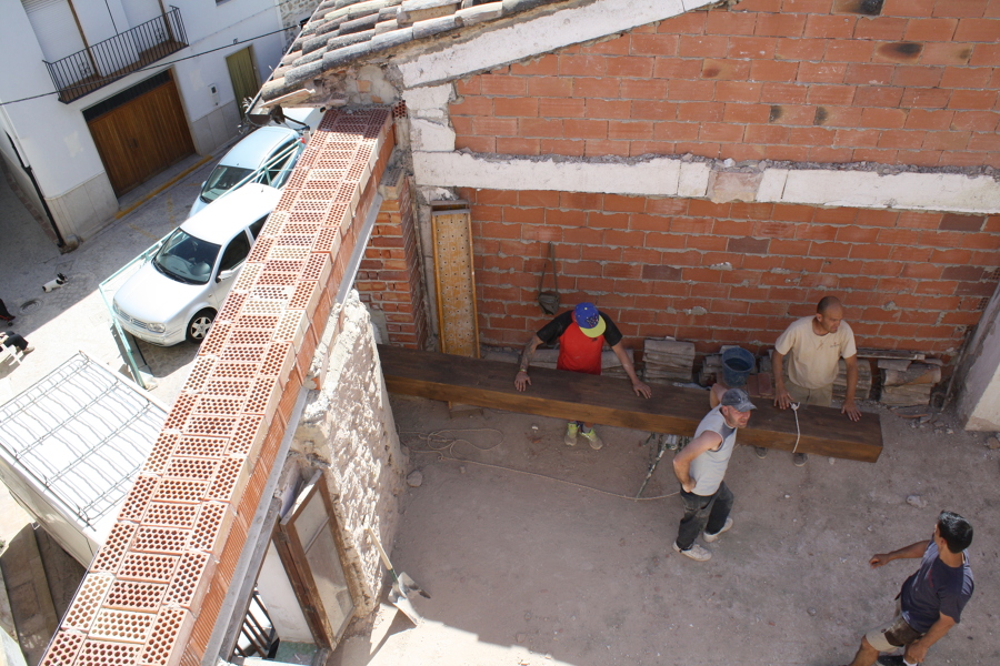 Elevación de los materiales