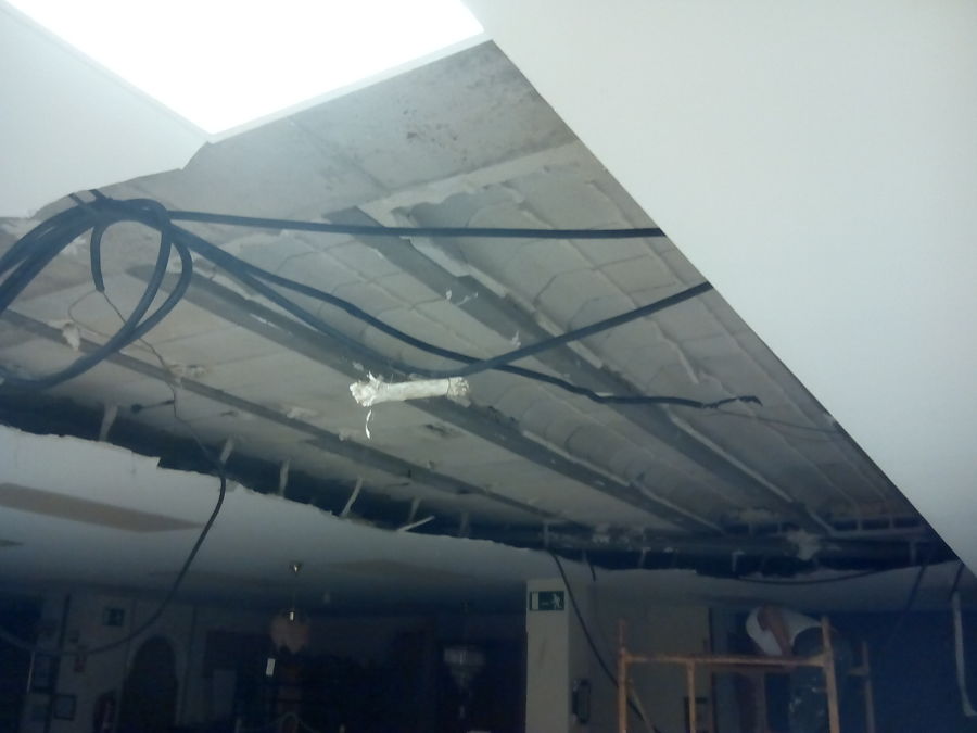 Eliminacion de falso techo e instalaciones