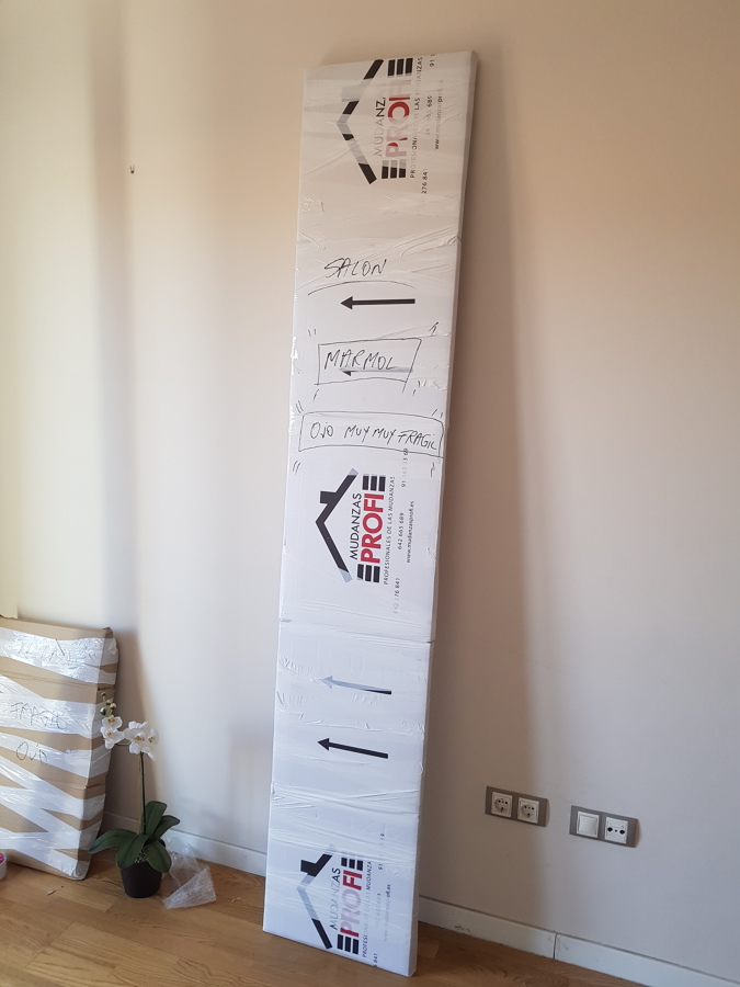 Embalaje delicado marmol