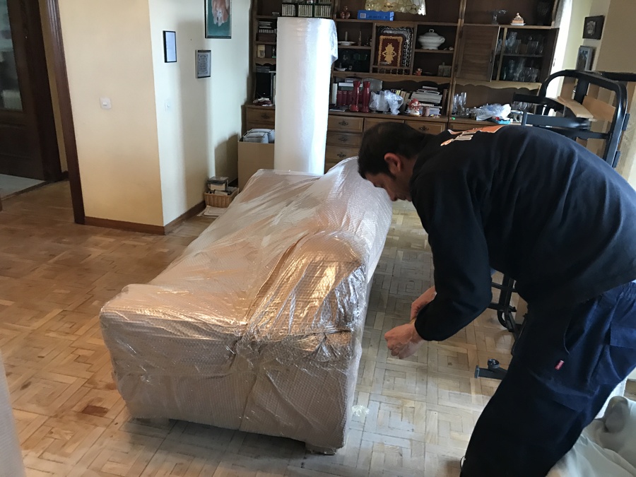 Embalaje Profesional de Sofa de 3 Plazas