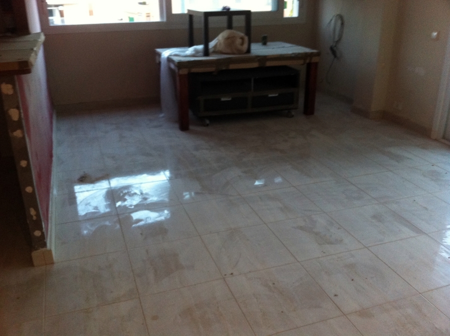 Embaldosado de un piso 45m