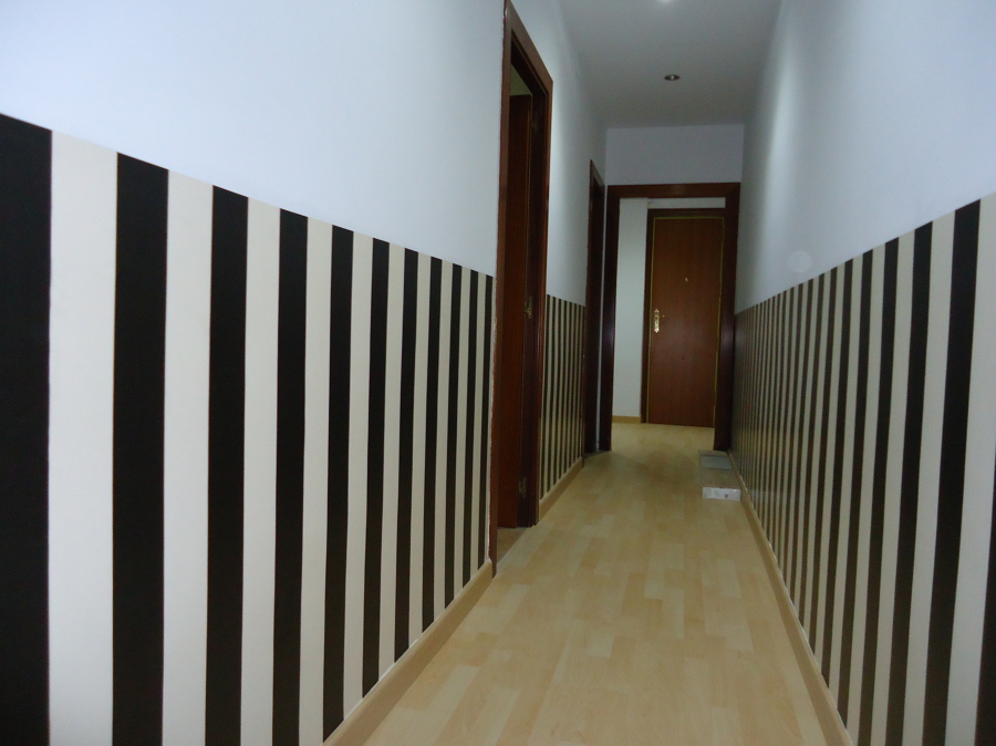 empapelado de pasillo