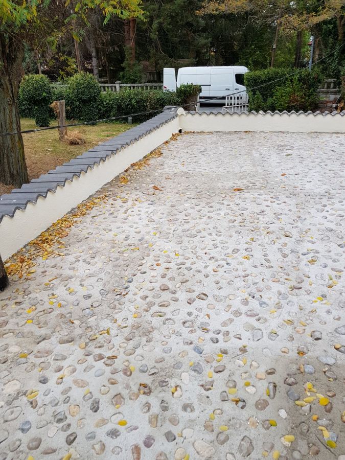 Empedrado de techo de garaje