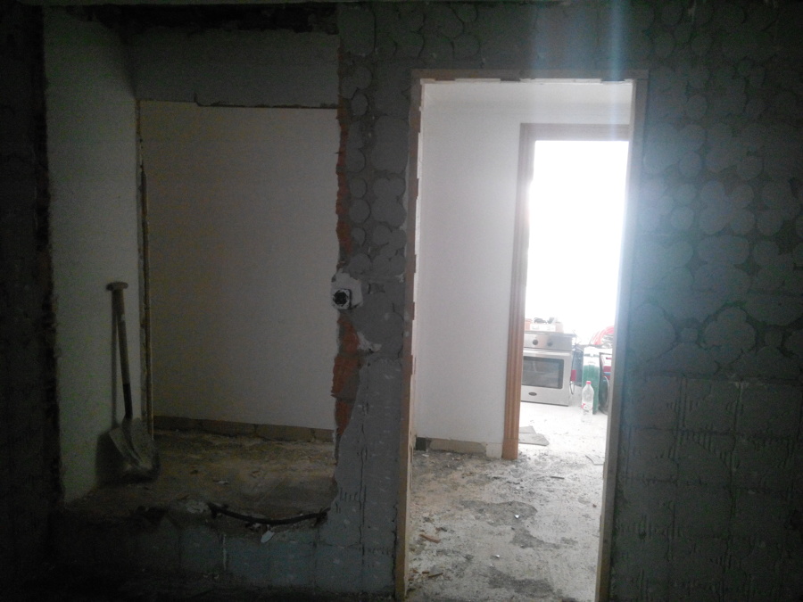 Empezamos las demolición de todo que vamos a reemplazar.