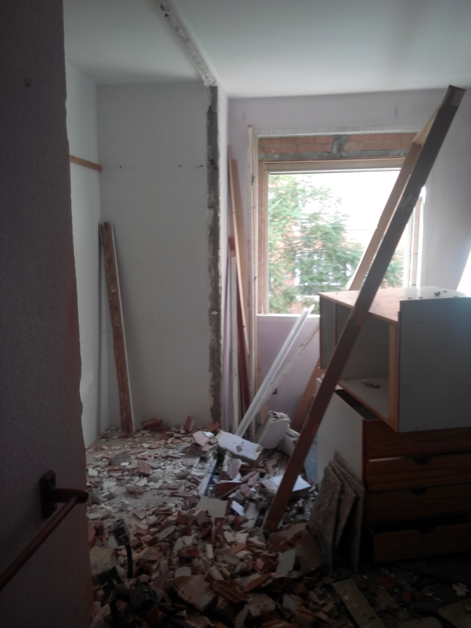 Empezamos las demolición de todo que vamos a reemplazar.