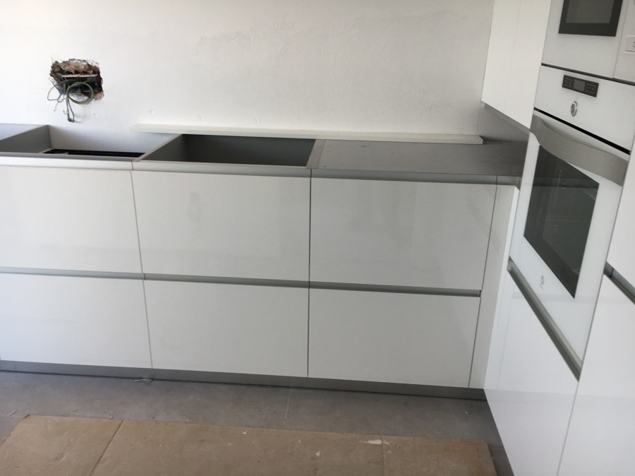 En plena instalación.