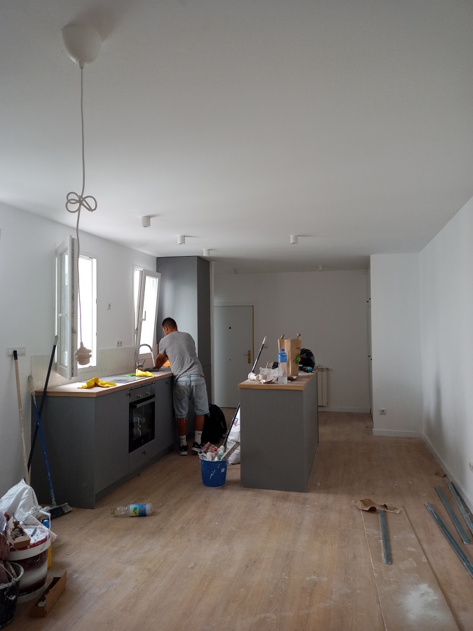 En proceso de reforma-Salon integrado