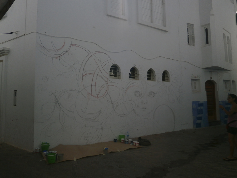 Encaje de boceto (primer día)