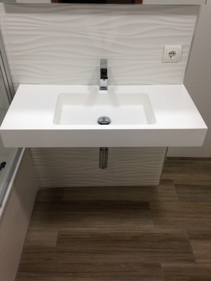 Encimera a medida en solid surface