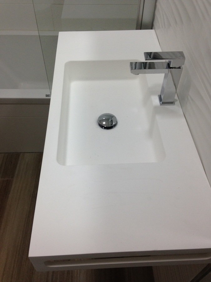 Encimera a medida en solid surface