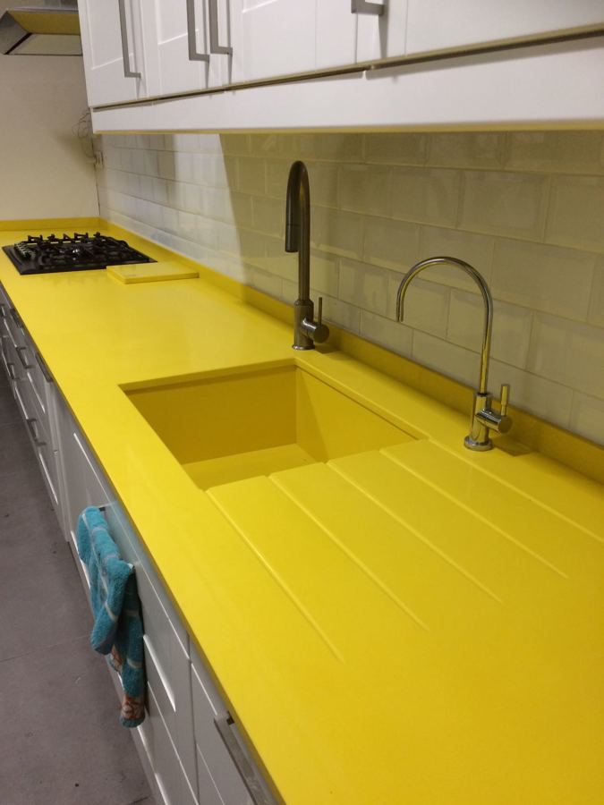 Encimera de cuarzo Rose Yellow