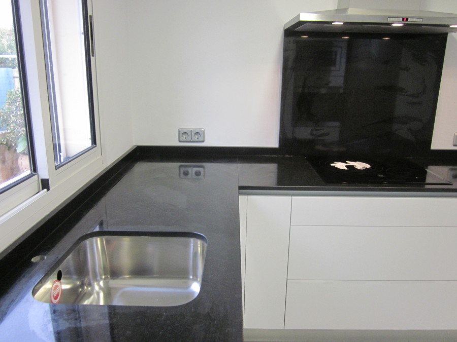 Encimera de granito negro zimbabwe