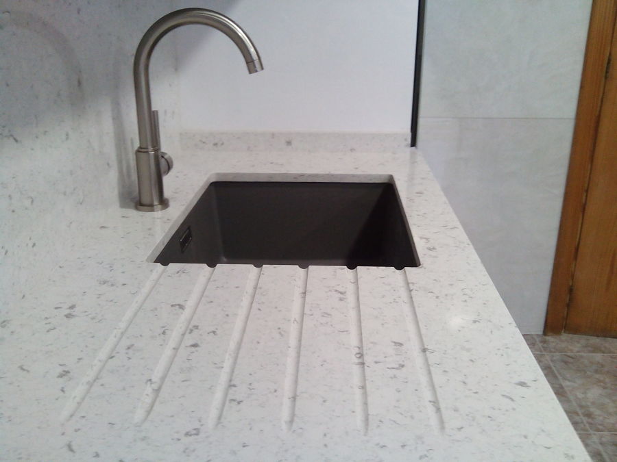 Encimera en Silestone bianco rivers