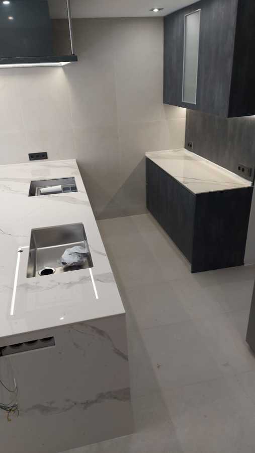 Encimera Laminam Bianco Statuario Lucidato Venato