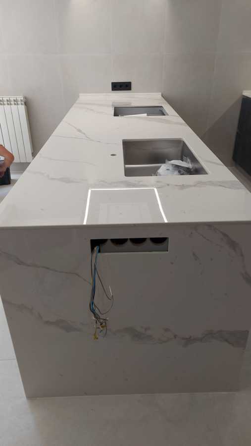 Encimera Laminam Bianco Statuario Lucidato Venato