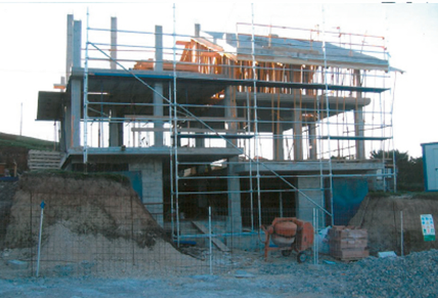 Encofrado de las viviendas